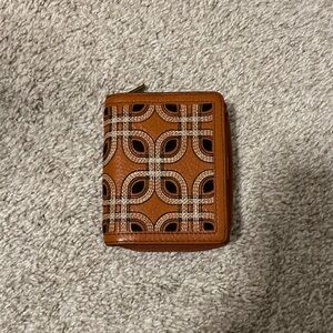 Fossil Leather Zip-Around Wallet